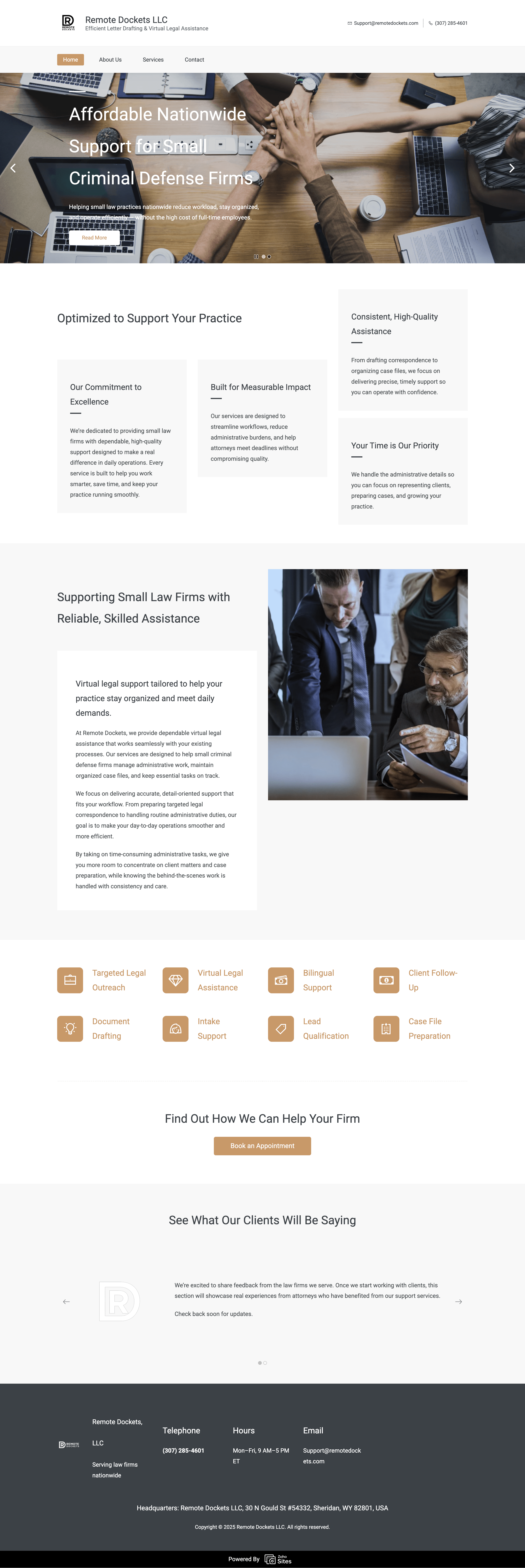 Remote Dockets Maintenance